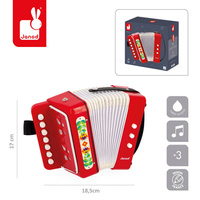 Akordeon do gry dla dzieci Gioia instrument muzyczny J07654 Janod 