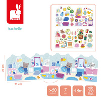 Książeczka z naklejkami Dom Janod J09197 Książeczki do wyklejania