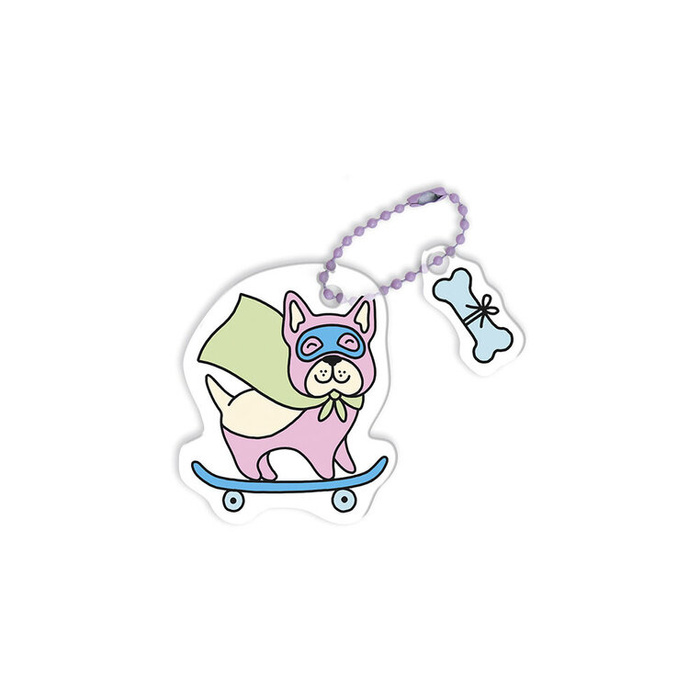 Zestaw kreatywny do tworzenia 10 ozdób z termokurczliwego plastiku Koty i psy Janod J09163