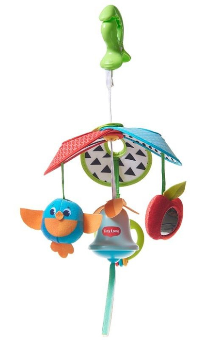 Karuzela podróżna dla niemowląt kompaktowa Zawieszka Pack&Go Zabawa na łące Tiny Love TL1113400458