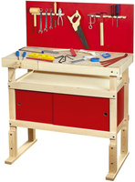 Drewniany warsztat dla dzieci i akcesoria Spec Red 240600, zabawki dla chłopca