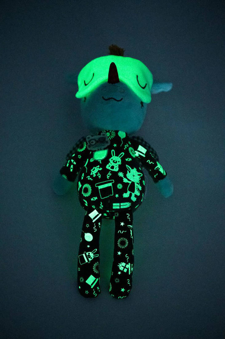 Przytulanka do spania świecąca w ciemności Smok Joe 32cm 83447 Lilliputiens