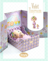 Pokoik Violet w magnetycznym pudełku Tinyly Djeco DJ06965 zestawy do zabawy lalkami