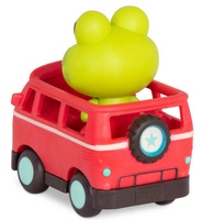 Miękkie autko sensoryczne z wesołym pasażerem Land of B. Jax & Groovy Patootie LB1700Z- B.Toys zabawka samochód