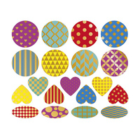 Duże naklejki wielorazowe na arkuszach 150 szt. Figury geometryczne Janod J09194