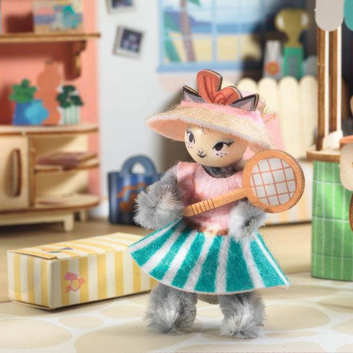 Mini domek dla lalek drewniany Mi House Mia Zrób to sam Djeco DJ08034