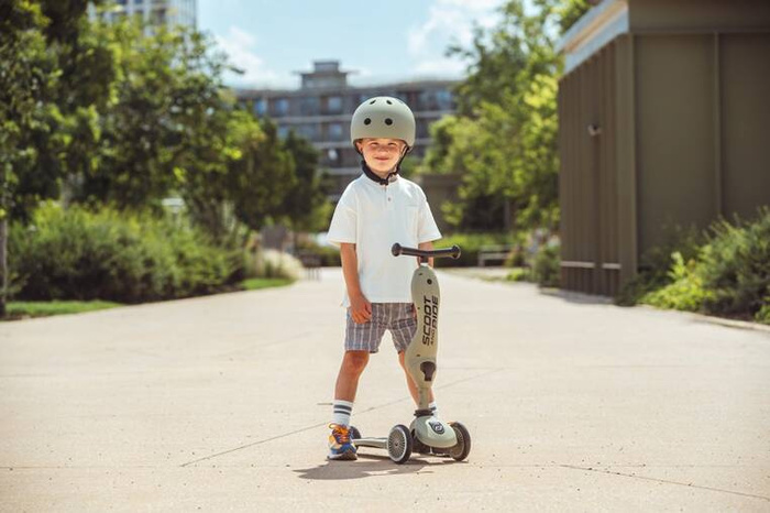 Kask S-M dla dzieci 3+ Olive Scootandride S00008