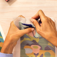 Zestaw artystyczny do haftu gobelinowego dla dorosłych Atelier Grands Augustins Atelier65 Djeco GA10065