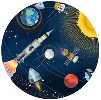 Tekturowe puzzle Kosmos z książeczką 200 el DJ07413-Djeco, układanki i puzzle dla dzieci