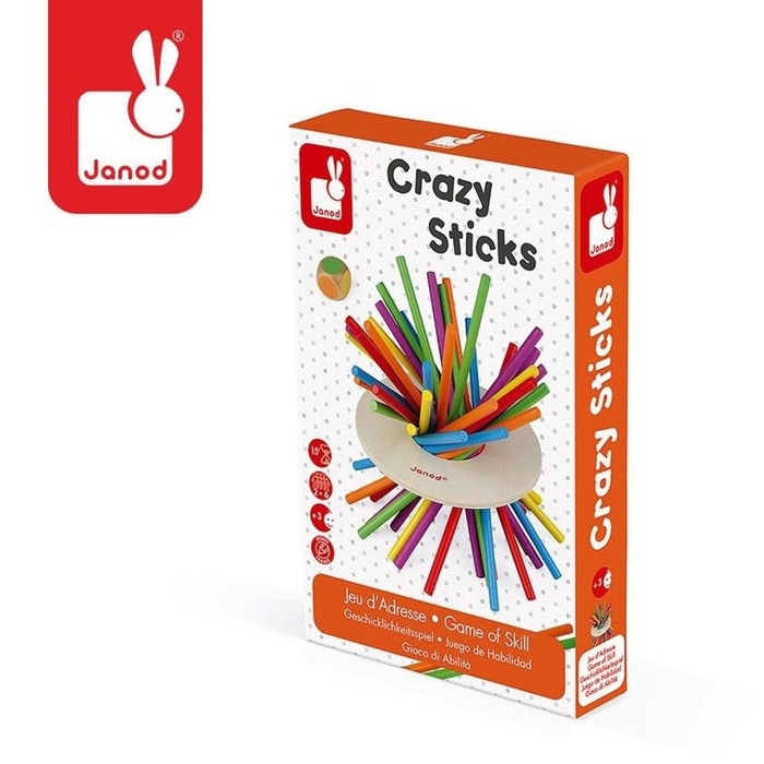 Gra zręcznościowa Zwariowane patyczki J02695-Janod, gry dla dzieci