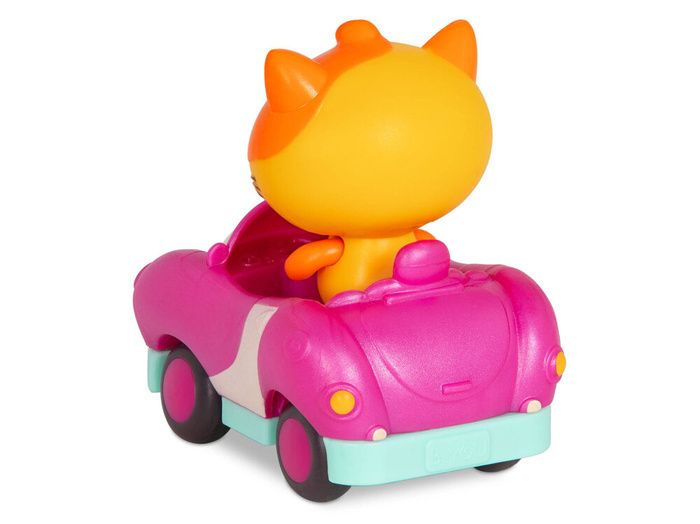 Zestaw 3 miękkich autek sensorycznych z efektem dźwiękowym i świetlnym Light Up Cars BX2314 B.toys