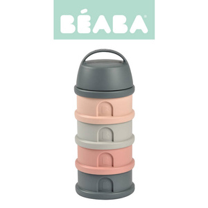 Pojemniki na mleko w proszku 4 komory mineral grey pink Beaba 911712