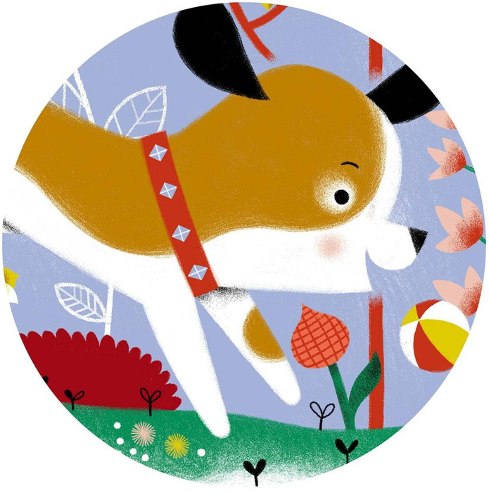 Szczeniaczek - tekturowe puzzle 24 el DJ07280-Djeco, puzzle i układanki dla dzieci