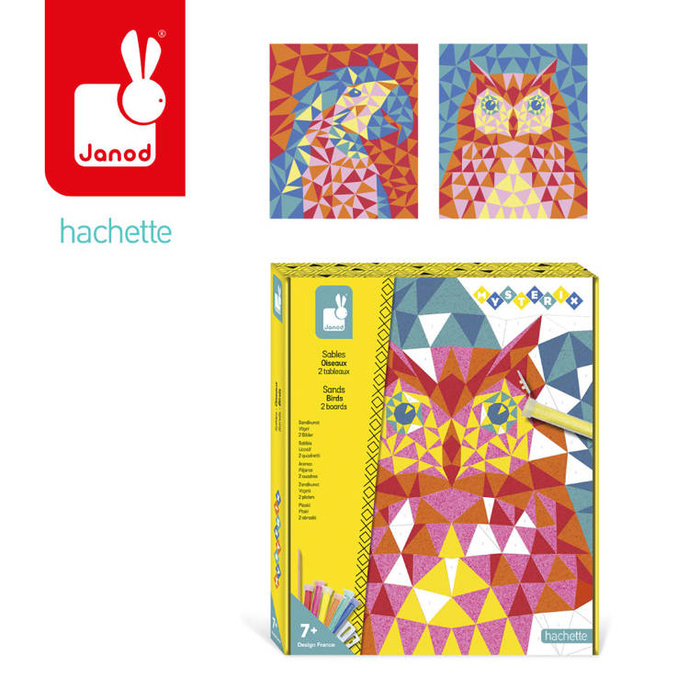 Zestaw kreatywny dla artystów Piasek Ptaki Misterix J07977 Janod