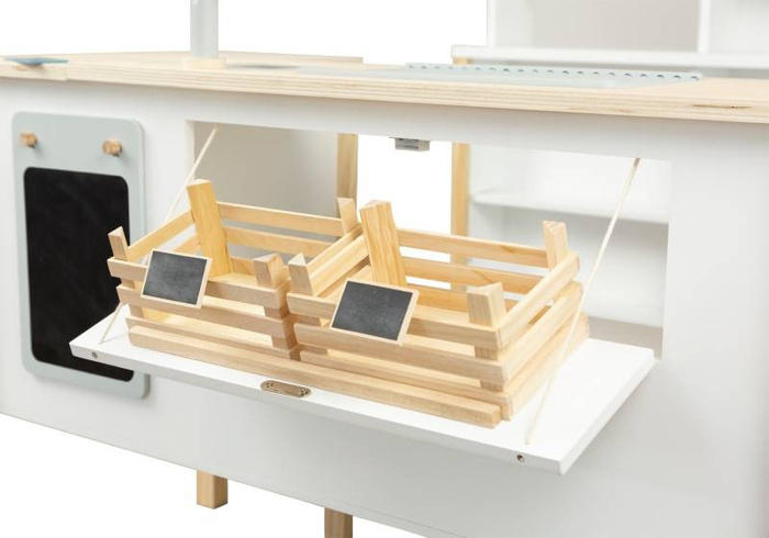 Drewniany sklep dla dzieci i kuchnia 2w1 Świeżość 11436-Small Foot, odgrywanie ról