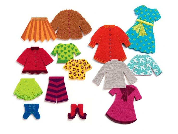 Drewniana układanka Matylda lubi się przebierać DJ01697-Djeco, zabawka dla dzieci