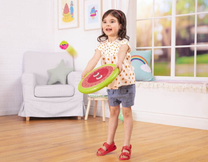 Gra zręcznościowa sprężyste dyski z kudłatymi piłeczkami Poppin’ Paddles B.Toys BX1916Z