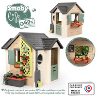 Domek małego ogrodnika Smoby 810408 z zestawem akcesoriów ogrodniczych do zabawy na świeżym powietrzu