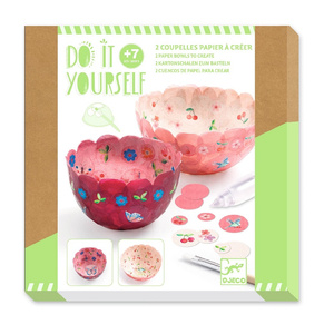 Zrób to sam papierowe miseczki Różowe Djeco DJ07982