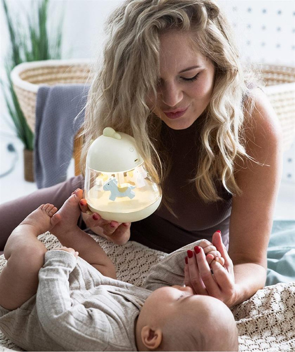 Lampka z pozytywką Kurczaczek żółta Rabbit & Friends 520025