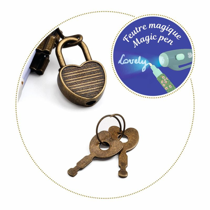 Mini pamiętnik z magicznym długopisem Charlotte Djeco DD03652 notatnik dla dzieci