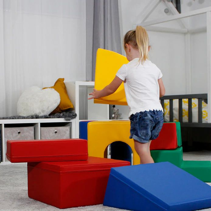 Klocki piankowe IGLU Soft Play Zamek kolorowy SET_03_01 domowy plac zabaw