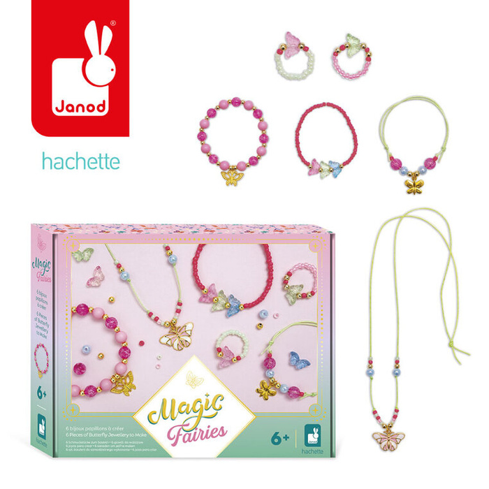 Zestaw kreatywny do tworzenia biżuterii z motylami wróżki Janod J09172