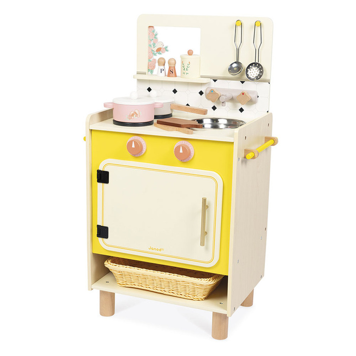 Kuchnia drewniana dla dzieci z 10 akcesoriami Shiny Grandma Janod J06641