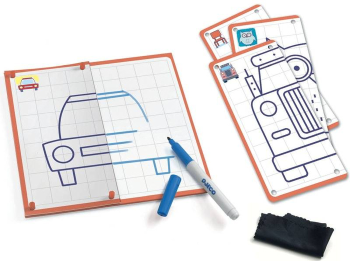 Eduludo Krok po kroku SYMETRIA DJ08325- Djeco, zestaw artystyczny dla dzieci