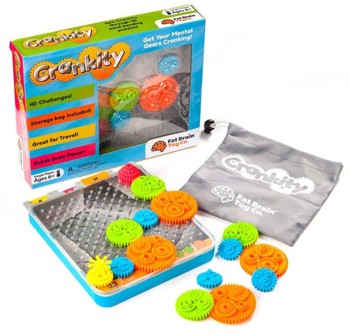 Koła Zębate Crankity FA140-1 Fat Brain Toys, łamigłówki dla dzieci