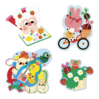 Duże naklejki wielorazowe 50 sztuk Wiosna Janod J09187