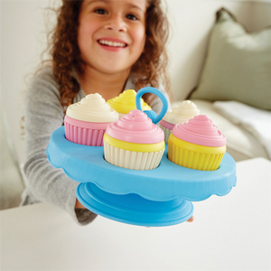 Etażerka z babeczkami, GTCPCK1152-Green Toys, zabawa w gotowanie