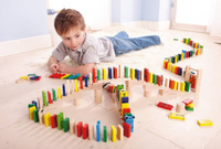 Domino 240 el. Kolorowe klocki dla dzieci HB1172-HABA, gry drewniane