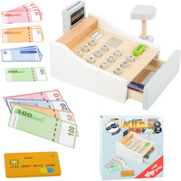 Drewniana kasa dla dzieci Nauka liczenia 11099-Small Foot, zabawa w sklep