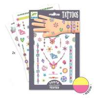 Tatuaże neonowe dla dzieci Klejnoty Jenni Djeco DJ09587