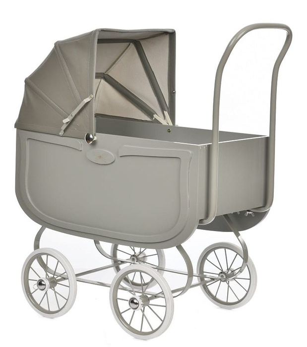 Duży wózek dla lalek Doll Pram Vintage Grey Astrup 84157