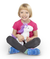  Przytulanka Jednorożec pluszowy konik Melissa & Doug 17572 z fioletową grzywą i ogonem