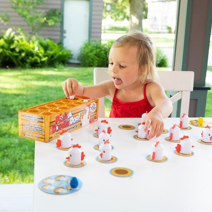 Gra pamięciowa memory Kurnik Peek-A-Doodle Doo Fat Brain Toys FA093-1