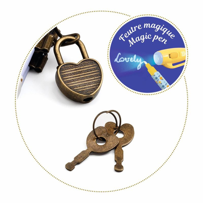 Sekretny pamiętnik z magicznym długopisem Kendra Djeco DD03624 notatnik dla dzieci