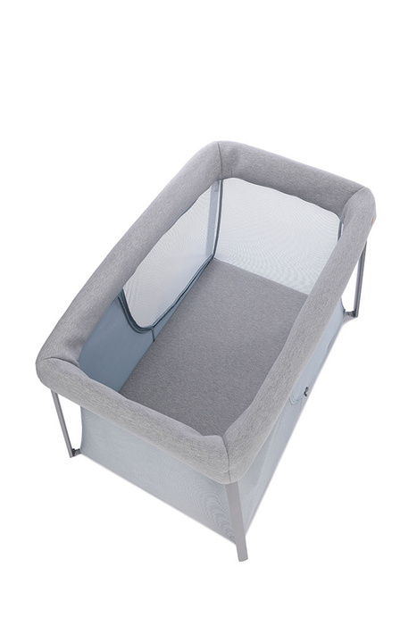 Łóżeczko turystyczne dwupoziomowe z funkcją kojca 3w1 Eazy sleep Heather grey Pebble Beaba 946004