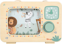 Drewniana zabawka muzyczna Telewizor pozytywka Safari Small Foot 12735