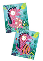 Zestaw kreatywny Mozaika Dinozaury 4+, Janod J07903