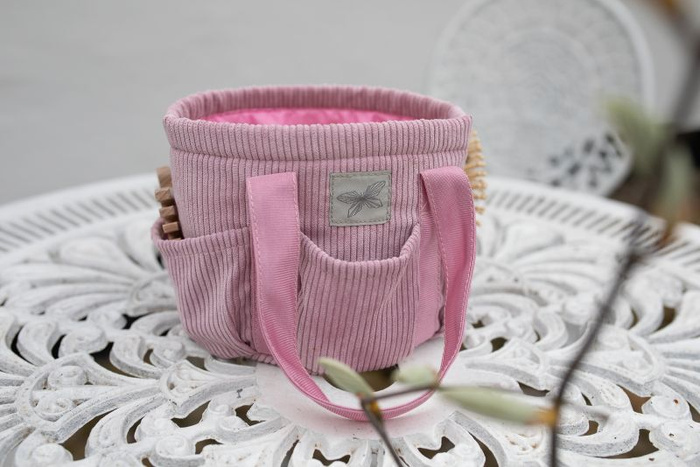 Torba na akcesoria do Hobby Horse sztruksowa różowa Astrup 84367