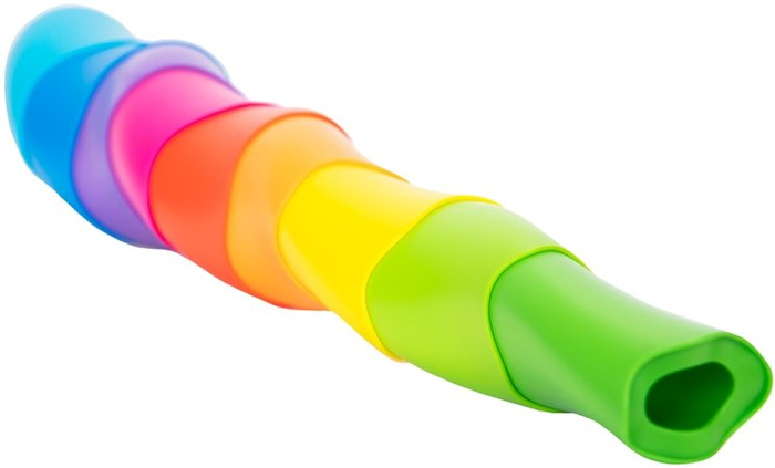 Kolorowe klocki cylindryczne do układania Wieża SpiroKu Fat Brain Toys FA318-1