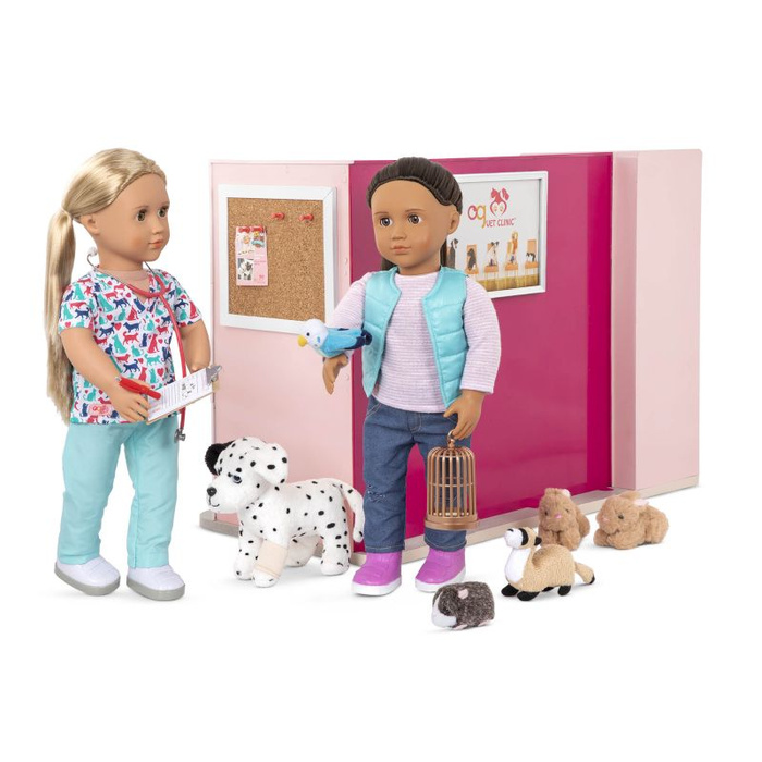 Lecznica weterynaryjna z wyposażeniem Healthy Paws Vet Clinic Our Generation BD35140Z