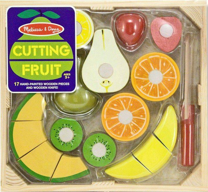 Cutting Fruit drewniane owoce do krojenia 14021-Melissa & Doug, zabawy w kuchnie dla dzieci