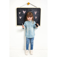 Magnetyczna tablica drewniana dwustronna z akcesoriami Janod J09635