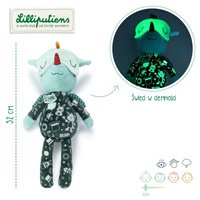 Przytulanka do spania świecąca w ciemności Smok Joe 32cm 83447 Lilliputiens