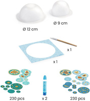 Zrób to sam papierowe miseczki Niebieskie Djeco DJ07983