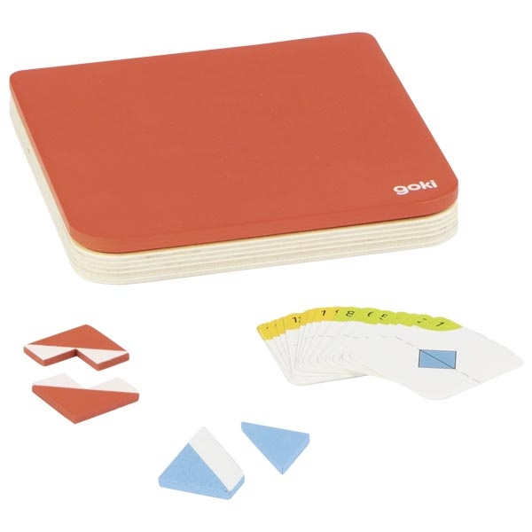 Drewniana układanka logiczna Mirror Magic Symetrie Goki 56296 gry logiczne dla dzieci